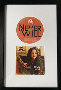  Signed Albums Framed - Ashley McBryde Framed CD Never Will 
